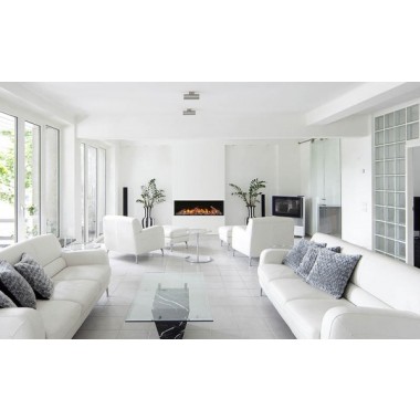 Amantii 50" Unit - 10 5/8" In Depth 3 Sided Glass Fireplace - Lifestyle