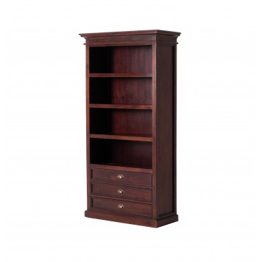 Nova Solo Bookcase - Angled with Doors Closed