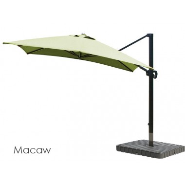 California Umbrella 10' Cantilever Umbrella Crank Lift Multi Positon Tilt Bronze - Sunbrella Hover