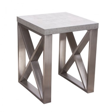 Diamond Sofa Carrera End Table in 3D Marble Finish Hover