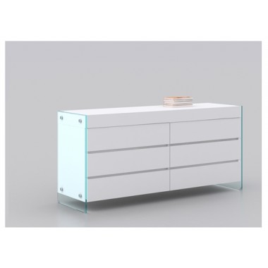Casabianca Il Vetro 6-Drawer Dresser - Angled