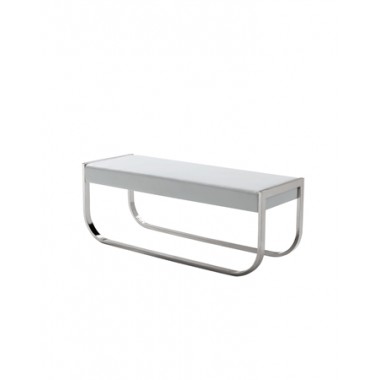 Casabianca BELLAGIO Collection White Eco-Leather Bench Hover