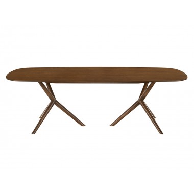 Casabianca CALICO Dining Table In Walnut Veneer Hover
