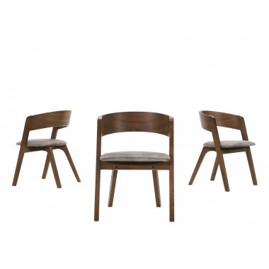 Casabianca CALICO Dining Chair In Walnut Veneer Hover