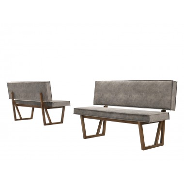 Casabianca CALICO Bench In Walnut Veneer Hover