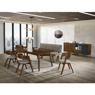 Casabianca CALICO Bench In Walnut Veneer - Lifestyle