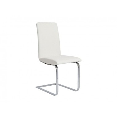 MURANO Italian White Eco-Leather Dining Chair 