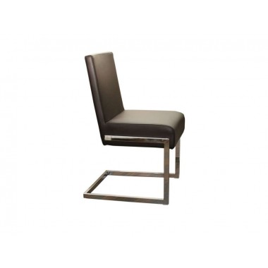 Casabianca FONTANA Brown/White/Grey Eco-leather Dining Chair Hover