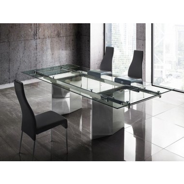 VALENTINO Dark Gray Eco-leather Dining Chair  - Lifestyle 2