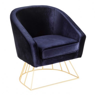 LumiSource Canary Tub Chair - BLUE - Perspective