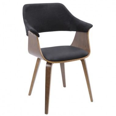 LumiSource Lucci Chair - BLACK - Perspective