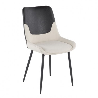 LumiSource Wayne Two-Tone Chair - Set of 2 Hover