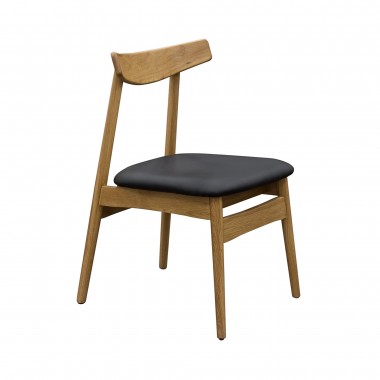 Diamond Sofa 2-Pack Retro Inspired Dining Chairs with Solid Oak Frame