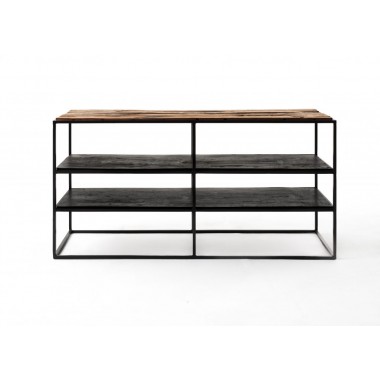 Nova Solo Rustica TV Stand Open Shelving