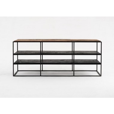 Nova Solo Rustica TV Stand Open Shelving - 140cm