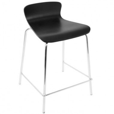 LumiSource Woodstacker Counter Stool - Set of 2 Hover