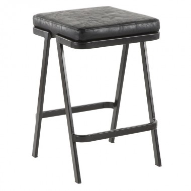 LumiSource Seven Counter Stool - BLACK - Perspective
