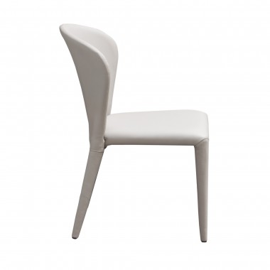 Diamond Sofa 2-Pack Dining Chairs in Taupe with Wrapped Metal Legs  Hover