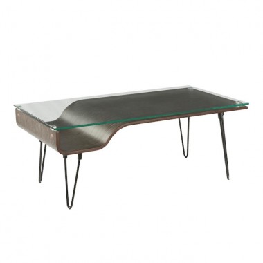 LumiSource Avery Coffee Table - Dark Grey - Perspective
