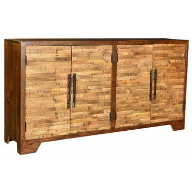 Bengal Manor Mango Wood Random Strips Sideboard