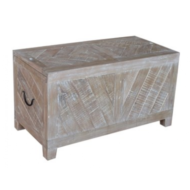 Bengal Manor Light Mango Wood Sliding Top Cocktail Table w/ Wine Storage