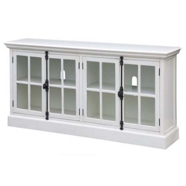 Coventry White Oak Finish 4 Door Media Console