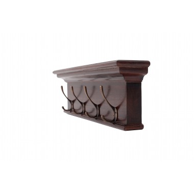 Nova Solo Toscana 4-Hook Coat Rack - Angled