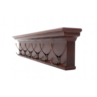 Nova Solo Toscana 6-Hook Coat Rack - Angled