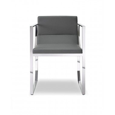 Blake Dining Armchair Gray - Front