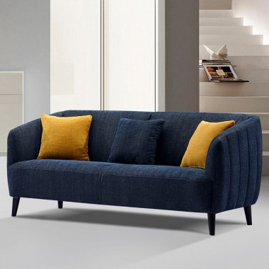 Diamond Sofa DeLuca Sofa in Midnight Blue Fabric
