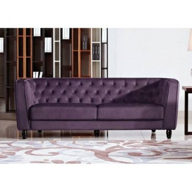 Diamond Sofa Bellini Button Tuft Fabric Sofa 