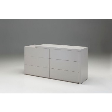 Vex Double Dresser Matte Stone - Folded
