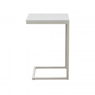 Diamond Sofa Sleek Metal Frame Accent Table with Gloss Top & Metal Frame