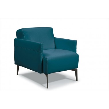 Eros Chair In Leather Pavone