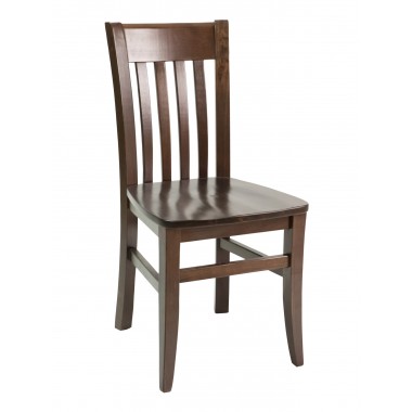 European Beechwood Wood Dining Chair - FLS-03S - Front