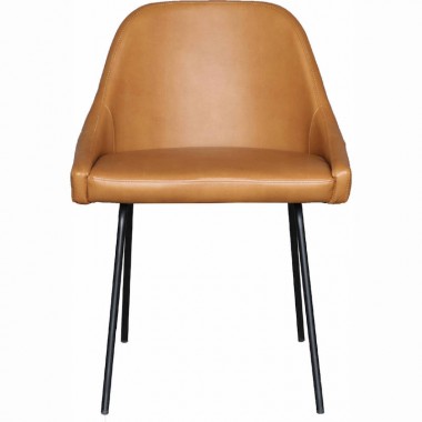 Moe's Home Collection Blaze Dining Chair - Tan - Front