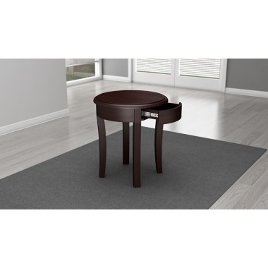 Furnitech End Table in Brazilian Cherry Veneers Hover