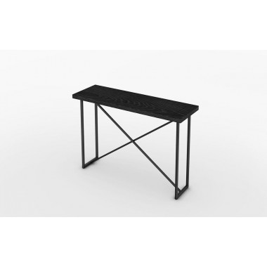 Furnitech Signature Home Collection X Console Table - Angle Ebony