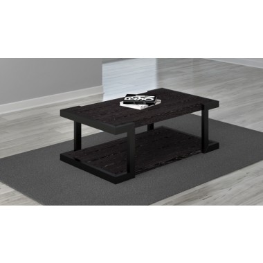 48" Art Deco Coffee Table with Italian engineered Veneers and High Gloss Black Lacquer Solid wood Frame