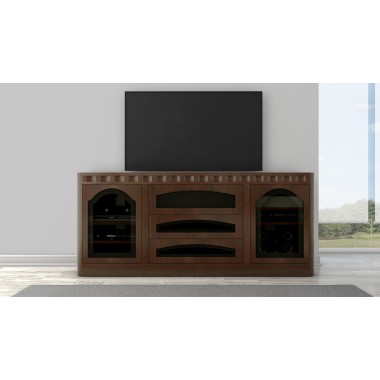 Furnitech Signature Collection Transitional TV Console in Cognac