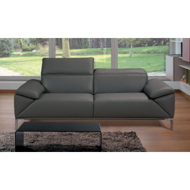 Giadia Sofa With Adjustable Neck Rest Cushions - Dark Grey - Lifestyle