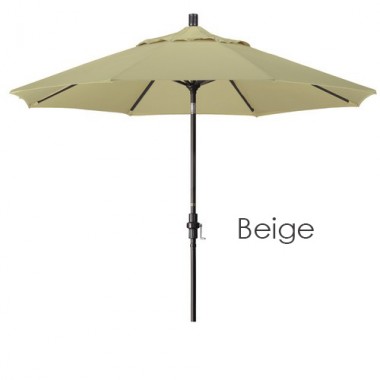 California Umbrella 9' Aluminum Market Umbrella Collar Tilt - Bronze - Pacifica Hover