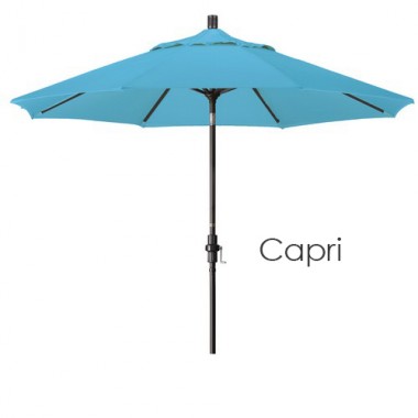 California Umbrella 9' Aluminum Market Umbrella Collar Tilt - Bronze - Pacifica
