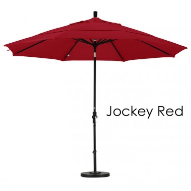 California Umbrella 11' Aluminum Market Umbrella Collar Tilt DV Matted White - Sunbrella Hover