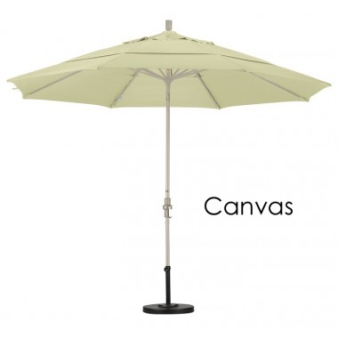 California Umbrella 11' Aluminum Market Umbrella Collar Tilt DV Sand - Sunbrella Hover