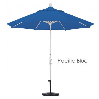 California Umbrella 9' Aluminum Market Umbrella Collar Tilt - Sand - Sunbrella Hover