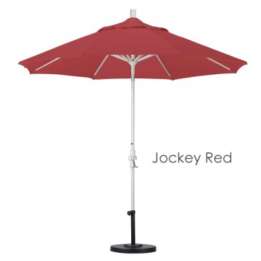 California Umbrella 9' Aluminum Market Umbrella Collar Tilt - Sand - Sunbrella Hover