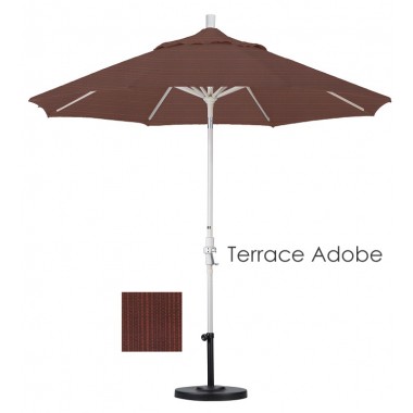 California Umbrella 9' Aluminum Market Umbrella Collar Tilt - Sand - Olefin