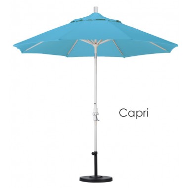 California Umbrella 9' Aluminum Market Umbrella Collar Tilt - Sand - Pacifica