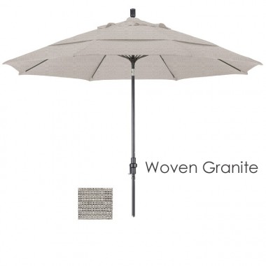 California Umbrella 11' Aluminum Market Umbrella Collar Tilt DV Bronze - Olefin